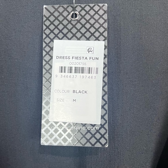 City Chic NWT Fiesta Fun Faux Wrap Ruffle Sleeve Mini Dress Black Women’s 18 - Picture 7 of 8